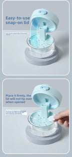 3-in-1 Liftable Invisible Aligner Storage Case, with Mirror & Drain Tray, Universal for Retainers & Dentures